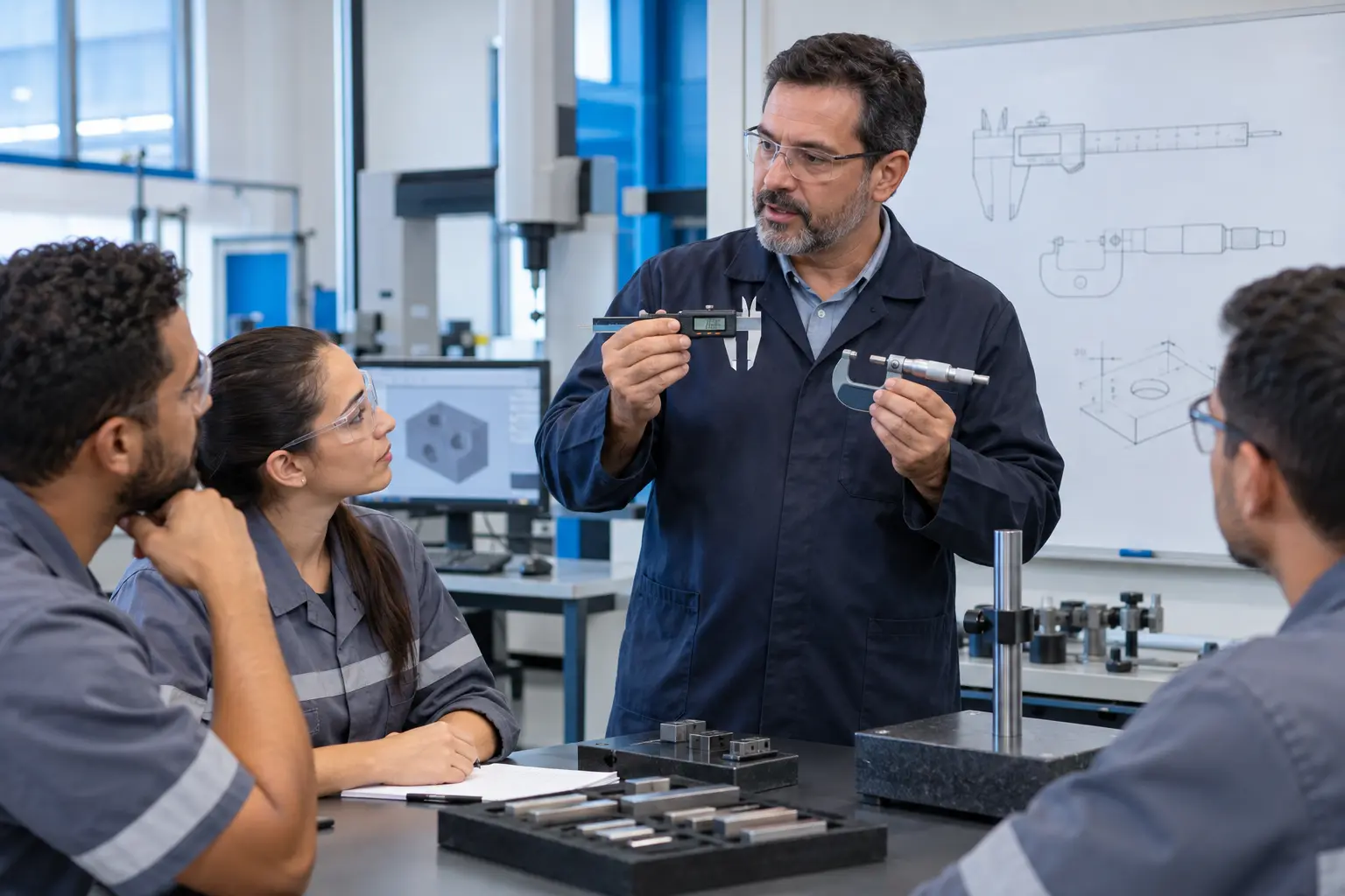 Treinamento técnico de metrologia